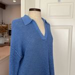 Sundance cotton relaxed polo pullover sweater Blue Size M Photo 12