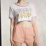 Forever 21 F21 faux leather pink short. S Photo 1