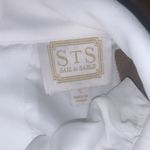 Sail To Sable  button up back white blouse top preppy casual fall classic mock Photo 3