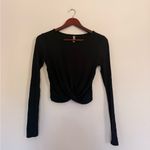 Alo Yoga Black Long Sleeve Crop Top Photo 2