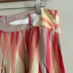 Emma James Retro Mod Geometric Midi Skirt Linen Blend A Photo 3