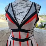 Herve Leger Cameron Engineered colorblock jacquard A-line dress size medium NWT Photo 4