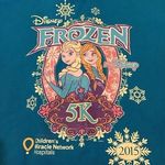 Disney Run Frozen 5k shirt 2015 size medium -preowned Photo 1