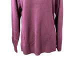 Sweet Romeo  Pullover Sweater Long Sleeve Crew Neck Tight Knit Purple Women's S Photo 2