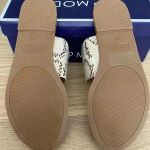 Top Moda 🆕 White & Snake Contrast- Strap Malik Slide🆕 Photo 2