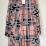 NWT Plaid Long Sleeve Shirt Dress Photo 0