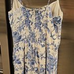 Reformation 💕💕 Kourtney Dress ~ Pompadour Blue Floral Bird Print 4 NWT Photo 11