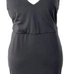 Halara  Womens Size Large V Neck Mermaid Maxi Dress Black Adjustable Straps NWOT Photo 5