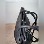 Nine West Vintage Black Leather Tote HandBag Shoulder Purse Bag Photo 9