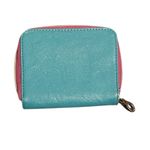 Relic  by Fossil Turquoise and Pink Bi-color Faux Leather Wallet Photo 1