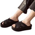 DV by Dolce Vit Vita Dolce Winona Platform Knit Sandals in Black Size 10 Photo 6