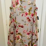 Anne Klein Silver Floral Multi Colored Dress XL Photo 2