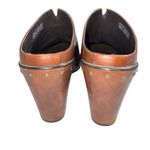 Dansko  Francine Womens Leather Wedge Clogs Heeled Shoes Slip On Brown Size 40 Photo 9
