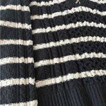 Target La Linge Pull Over Striped Quarter Zip Cable Knit Sweater Women’s 1X Black Photo 7