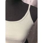 Brandy Melville  Sage Green Spaghetti Strap crop ribbed top One Size Photo 2