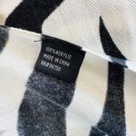 Abstract Zebra Print Long Scarf 26x70 Black White Indie Sleaze Streetwear READ Photo 2