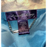 Russell Kemp Blazer SZ 10 100% Silk and Silk Lined Vintage Shoulder Pads Y2K Green Photo 6