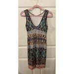Clover Canyon Jeweled Tapestry Sleeveless Bodycon Neoprene Dress, S Photo 3