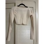 ZARA NEW Ribbed Cropped Sweater Knit in Cream Photo 5
