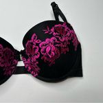 Smart & Sexy  lined Elegant Black and Pink Lace Bra 36C Photo 1