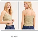 Free People  Better Than Words Stretch Cami Dark GoldSize XS/S New Without Tags Photo 4