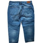 Madewell Knee Rip Classic Straight Jeans Jade Wash Size 33 Photo 6