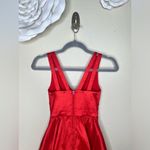 B Darlin NTM: B. Darlin Fit & Flare Strappy Tulle Vibrant Red Mini Dress Junior Sz 0 Photo 9