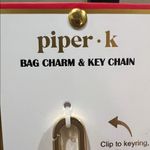 Piper K | Heart Bag Charm w/ Zipper Pocket Red Photo 1