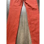 True Religion  Jeans Women’s Sz 27 Halle Mid Rise Denim Orange Red Made In USA Photo 14
