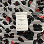 Rebecca Malone Blouse Womens 2X White Red Cheetah Print Leopard Office Casual Photo 7