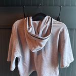 DKNY  Crop Gray Hoodie with Colorful Logo Photo 1