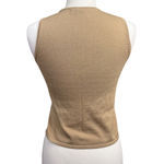 Caslon Vintage Top Size S Beige Sleeveless V-Neck Photo 4