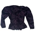 Gunne Sax  size 11 small black purple glitter dark goth academia vamp whimsi Photo 1