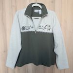 VTG Napa Valley Womens Pullover Size XL Zip Embroidered 90s Cottage Americana Gray Photo 0