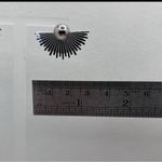 Earrings‎ sun shape Silver Photo 2