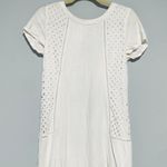 Skies Are Blue White Linen Short Sleeve Mini dress Photo 1