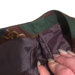 Breeches Vintage Skirt Women 8 Chain Print Equestrian Old Money Kilt Wrap USA Red Photo 9