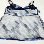 Coco Beach Womens Tankini Swim Top Size XLarge Blue Twist Front Built In Bra Photo 6