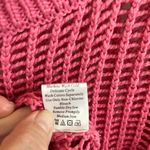 Pink Lily  Vibrant Pink Knit Top Crop Size L Cover Up Photo 3