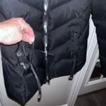 SheIn  Black Quilted Jacket with Two Way Zipper Photo 5