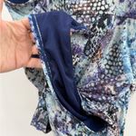 Spanx  Blue‎ Python Nile Bra-llelujah Underwire One Piece Swimsuit 8 Photo 3