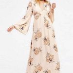 Free People Wild Laurel Maxi Dress Floral Long Sleeve Boho Size XS Photo 2
