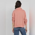 American Eagle New with tags CROPPED HENLEY FLEECE SWEATSHIRT Photo 3