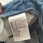 American Eagle Paper Bag Mom Shorts Size 2 Jean Light Wash Denim Belt Photo 7