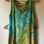 Green Blue Orange Floral Earthy Nature Fairy Dress ~Host Pick~ Size M Photo 0