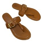 Tory Burch  Tan Leather Marsden Flat Thong Sandal Size 9.5 Photo 7
