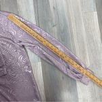 Vintage Alexandria Satin Jacquard Blouse Dusty Mauve 10 Bow Neck Pussybow Purple Photo 12