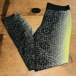 Nike  Pro Leggings Womens Neon Green/Gray/Black Abstract Ankle Stretch Size Large Photo 1