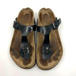 Birkenstock  Gizeh Black Patent Leather Sandals Women's 6 US Photo 4