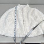 Betsey Johnson White Cape with Plush Fuzzy Material and High Collar Size M NWT Photo 12